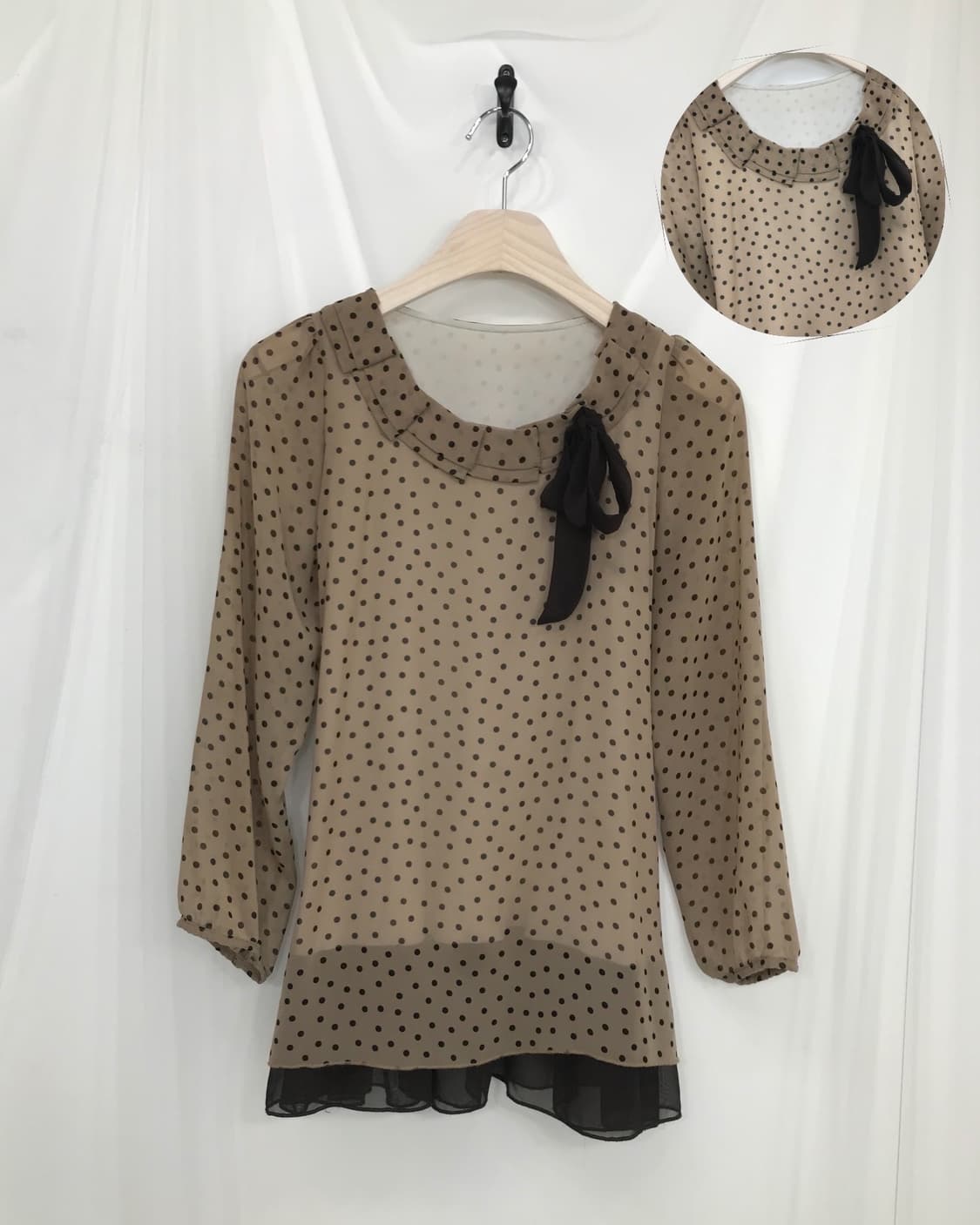 𖤐초코 도트 러블리걸set𖤐  상품이미지4