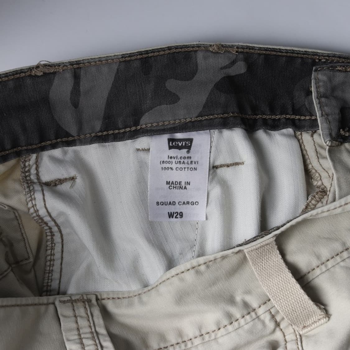 리바이스 스쿼드 카고 쇼츠 베이지 29 상품이미지6