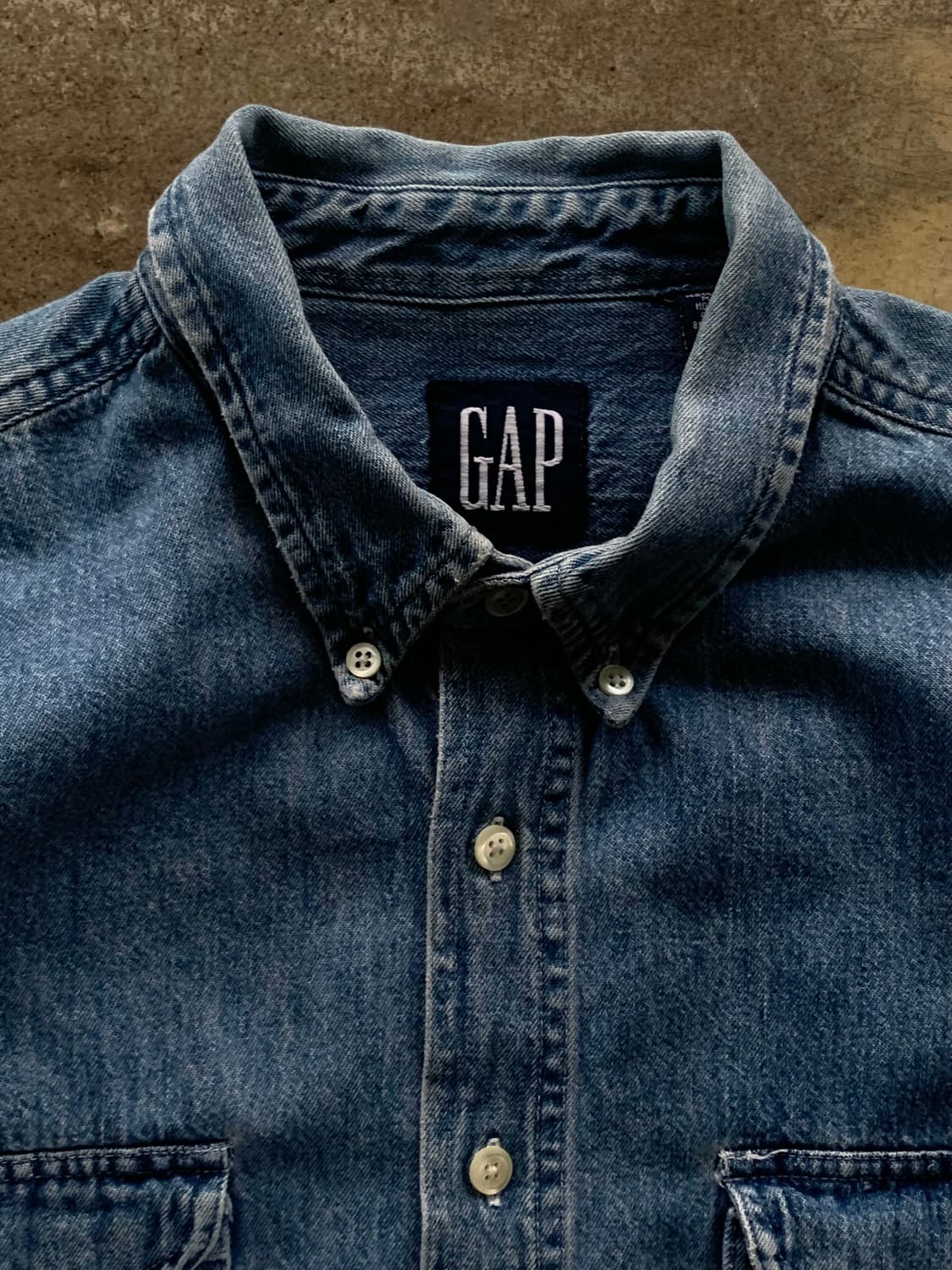 올드 갭 데님 버튼다운 셔츠 상품이미지2