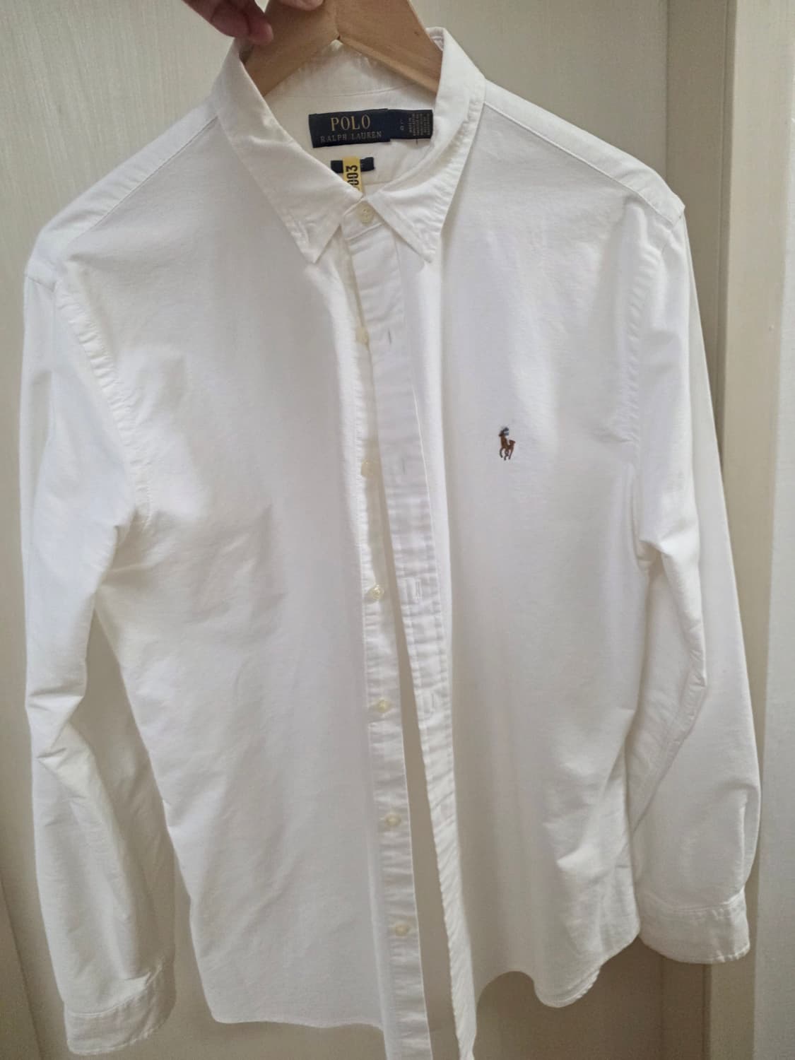 폴로 랄프로렌 화이트 슬림핏 옥스퍼드 셔츠 상품이미지2