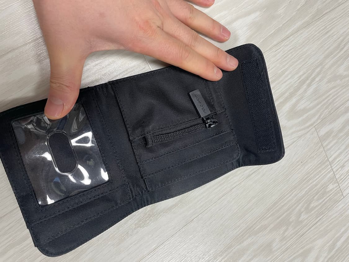 polo sport 폴로스포츠 반지갑 블랙 찍찍이 상품이미지3