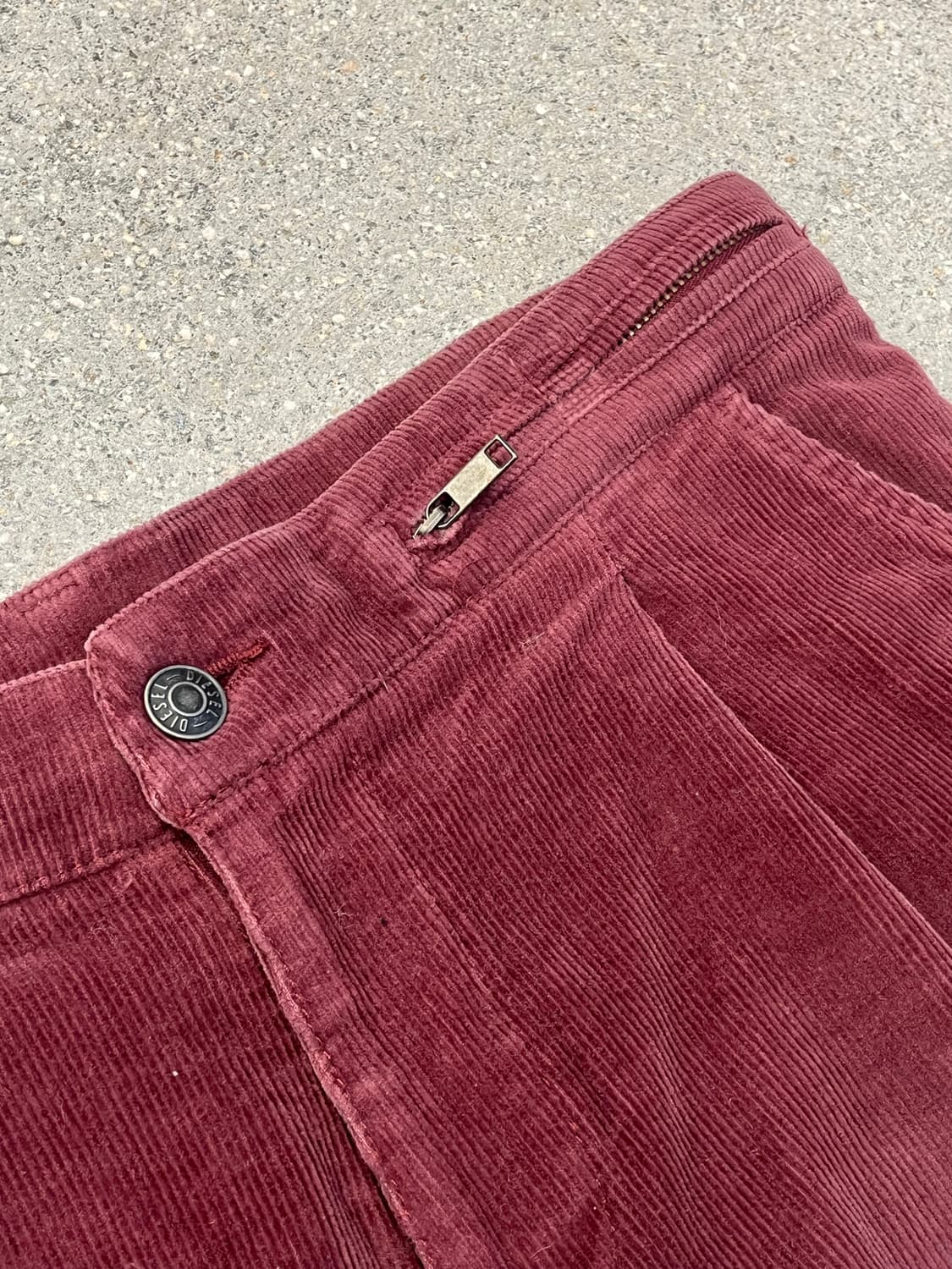 Diesel 디젤 버건디 코듀로이 팬츠 상품이미지2