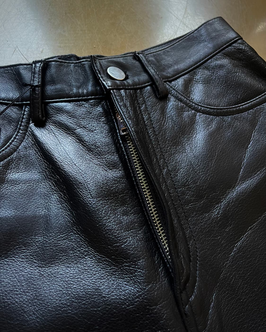 COGGIOLA Real Cowhide Leather Trouser 상품이미지5