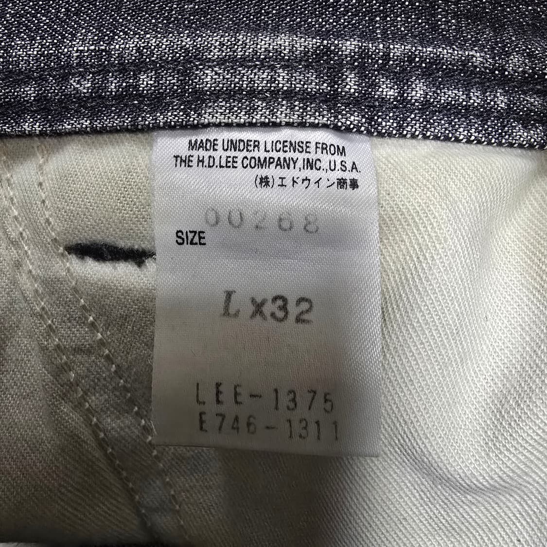 Vintage 00s Japan Lee 플랩포켓 카고팬츠 블랙 31 상품이미지7