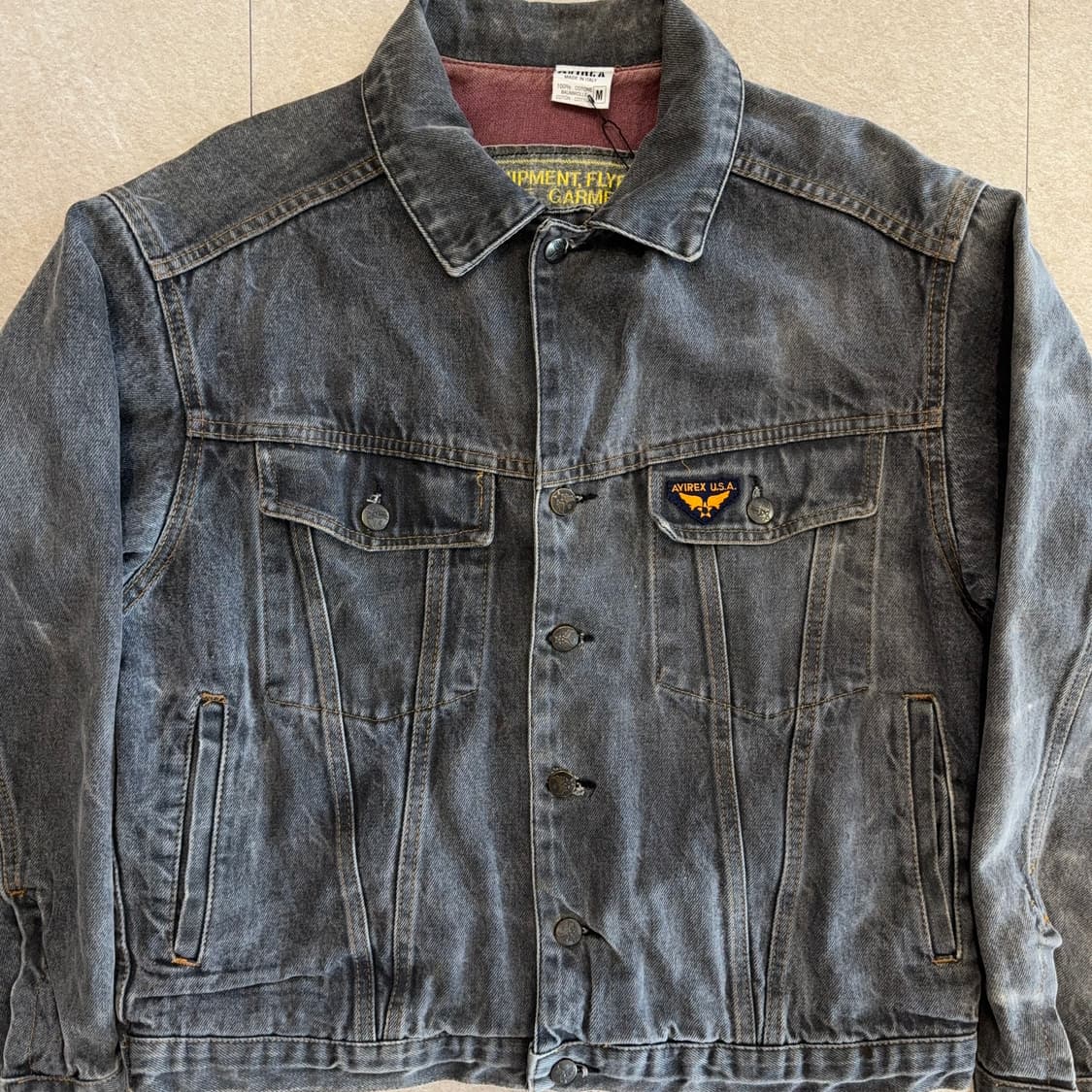 아비렉스 이탈리아 생산 데님 자켓 상품이미지2