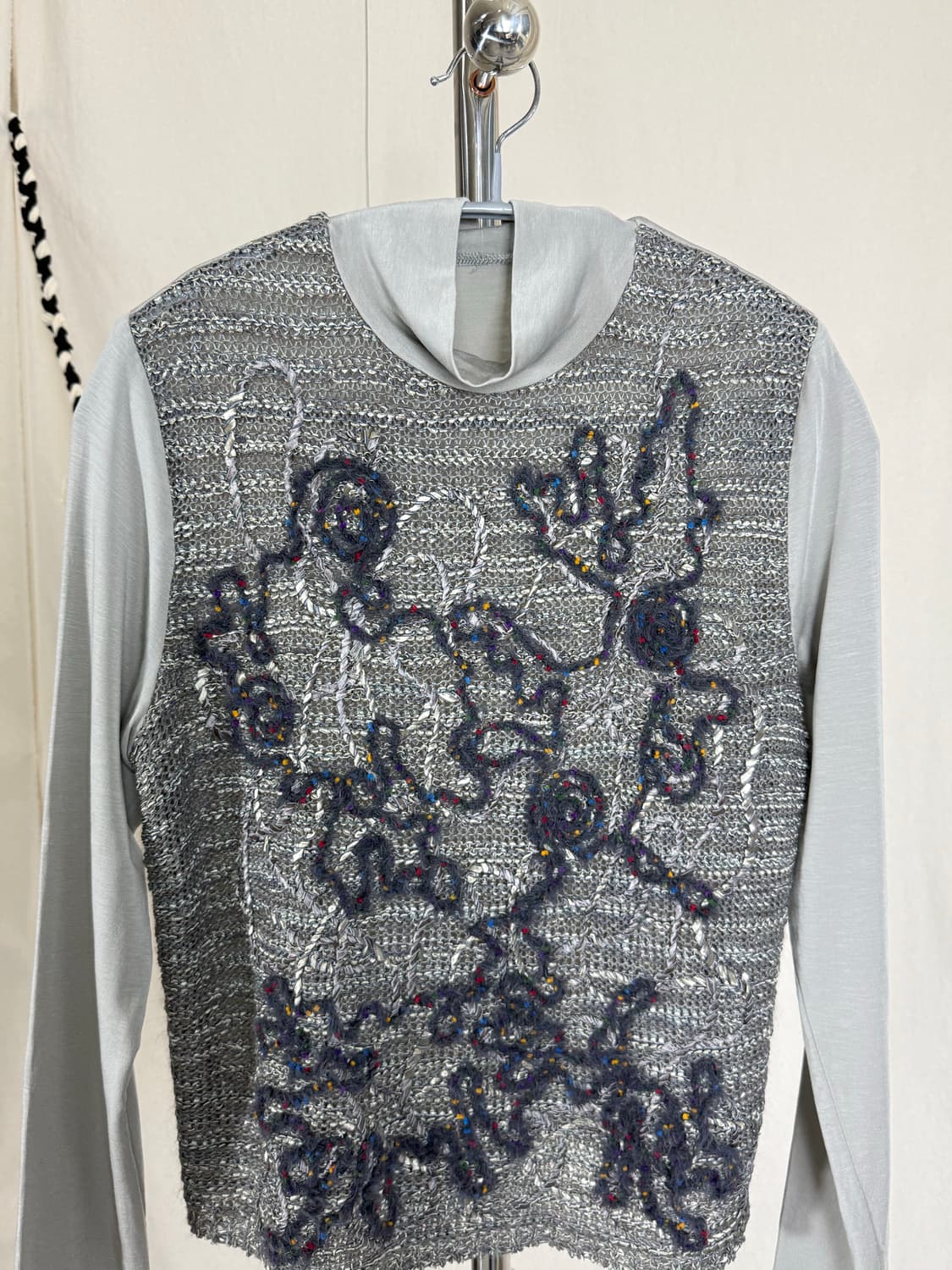 JPN 니티드 자수 탑 상품이미지5