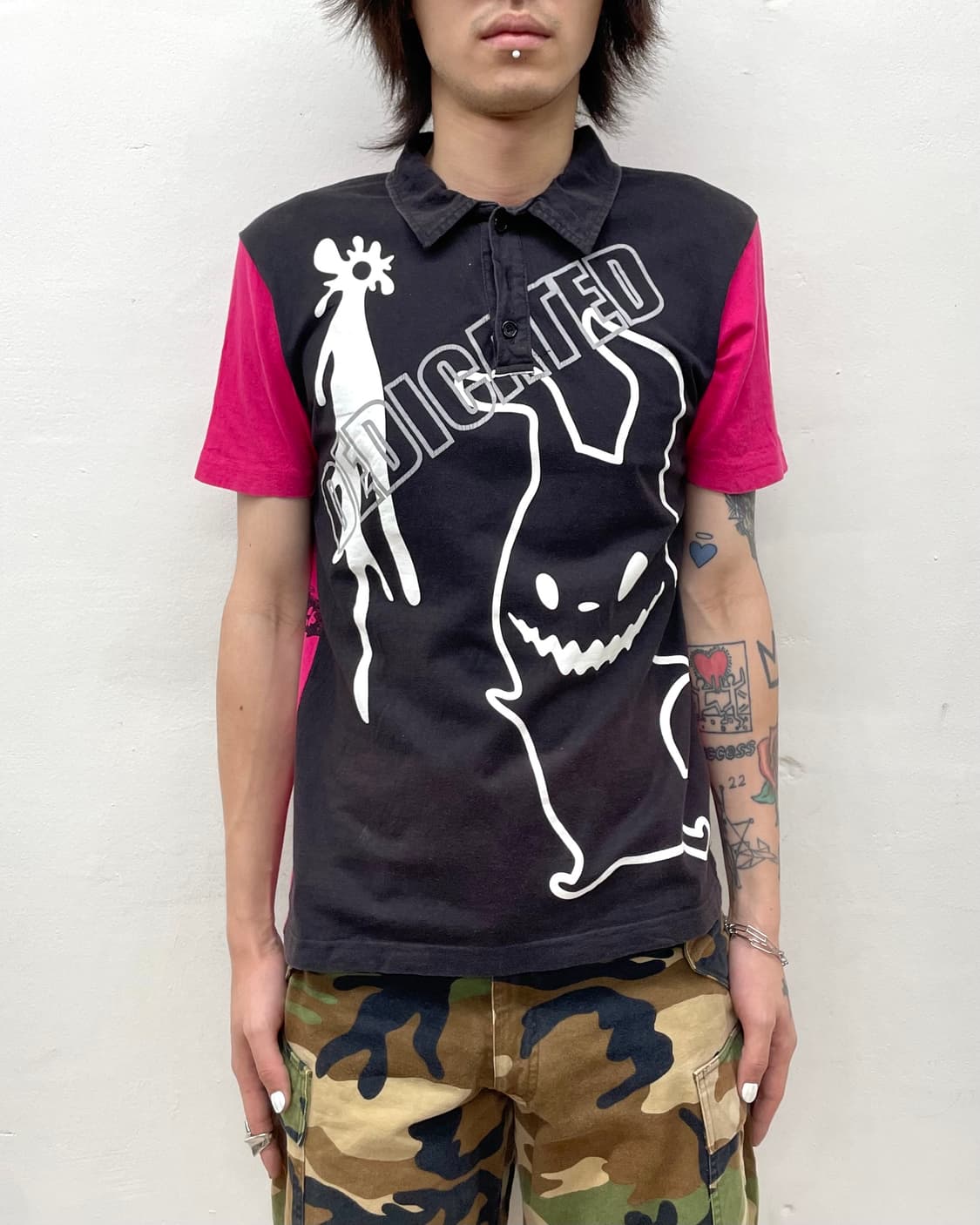 Ghost Dark Pink Skull T-Shirt 상품이미지1
