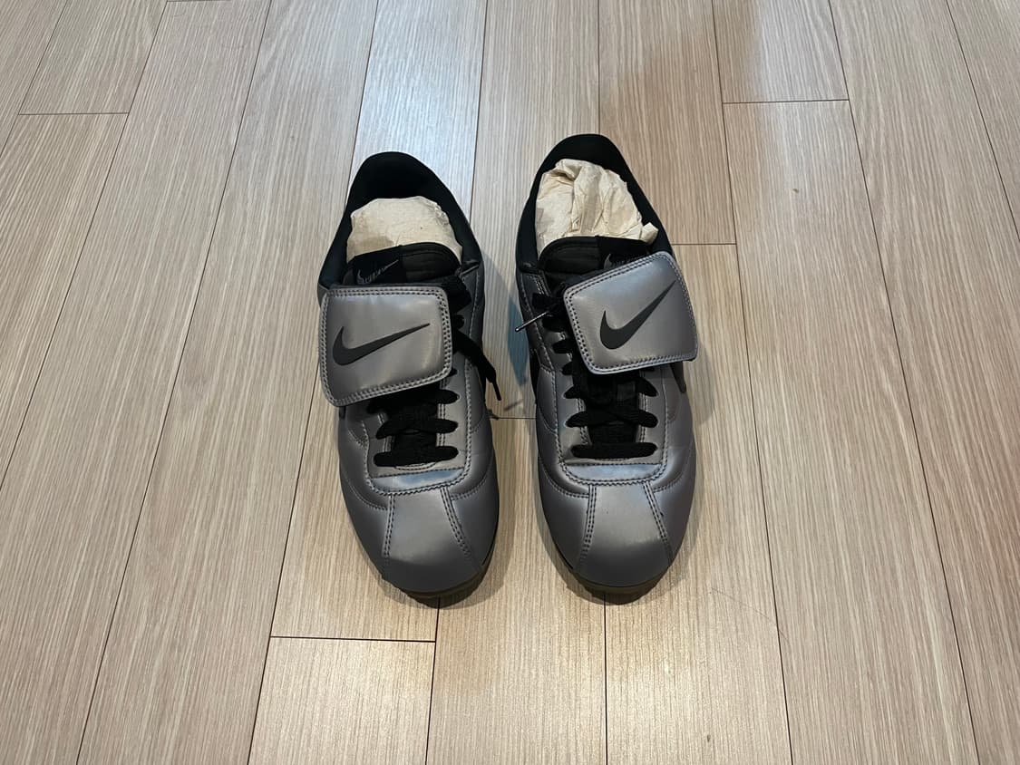 나이키 코르테즈 레더 SE 메탈릭 쿨 그레이 블랙 실버 상품이미지1