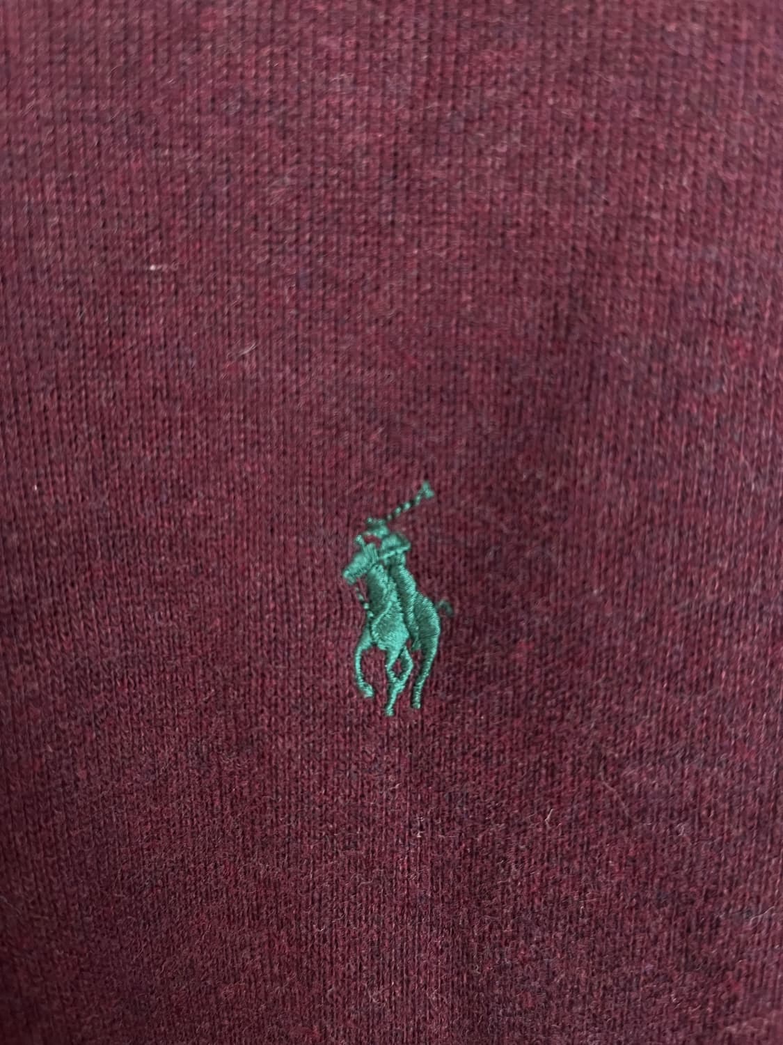 [2XL] 폴로 랄프로렌 하프집업 버건디 니트  상품이미지5