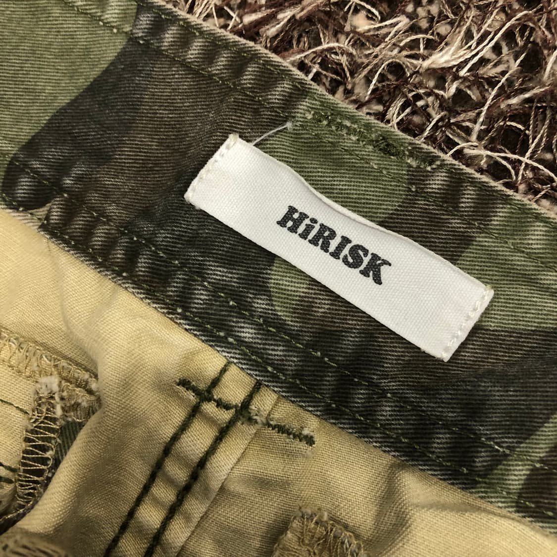 빈티지 Hirisk 밀리터리 카모플라쥬 카고 팬츠 상품이미지5