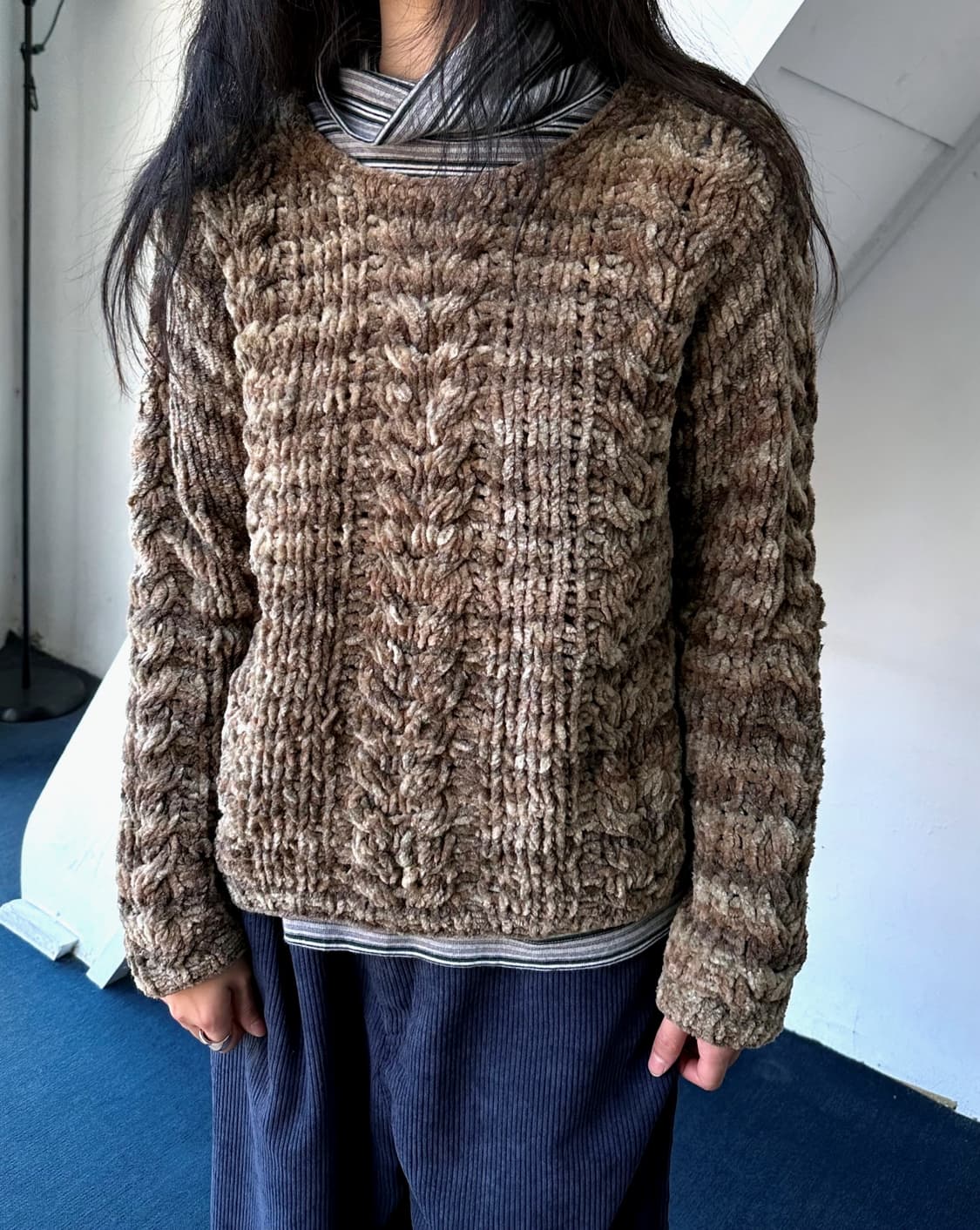 Low gauge loose woven knit P/O 상품이미지7