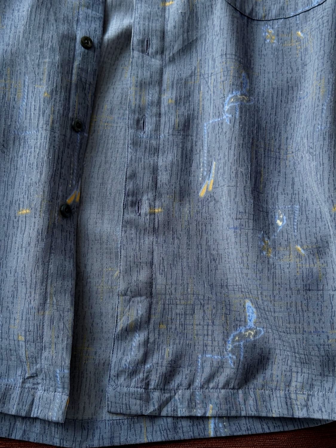 Design pattern fabric L/S shirt 상품이미지5
