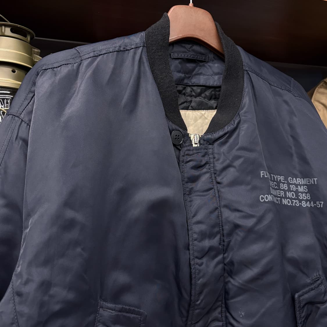 Schott 쇼트 MA-1 플라이트 자켓 윈드가드 N483 상품이미지3