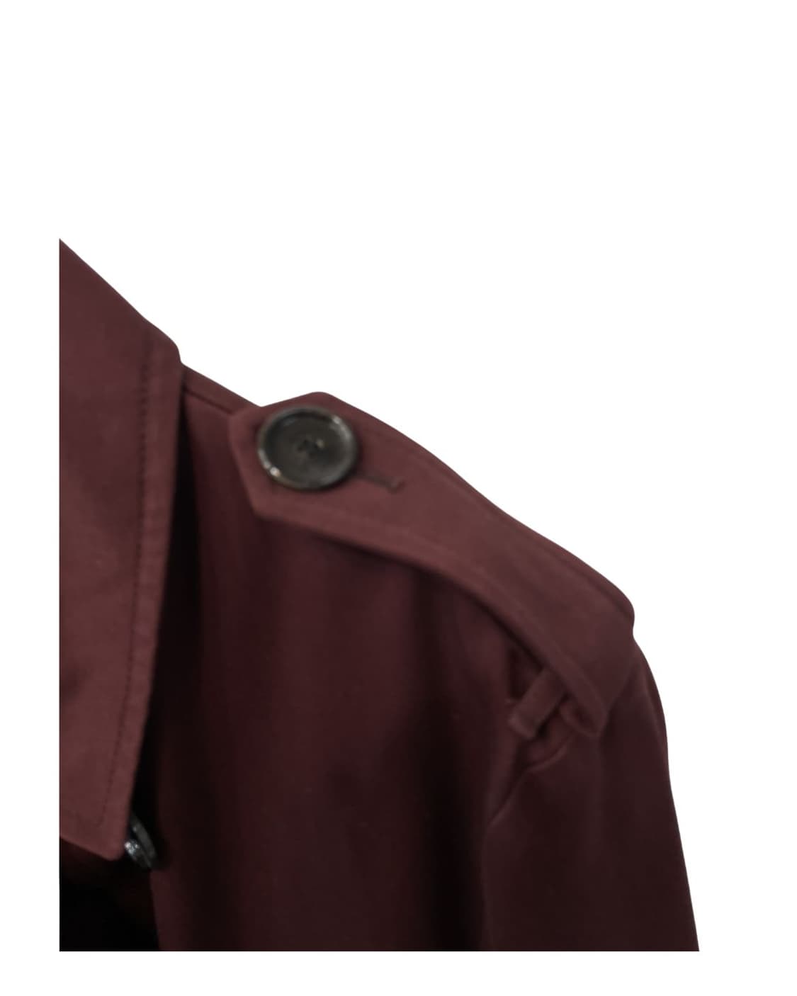 휴고 보스 버건디 색상 트렌치코트 상품이미지3