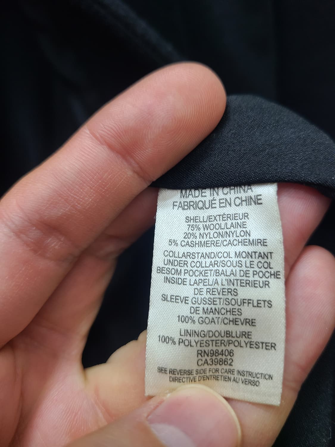 띠어리 울 캐시미어 싱글 코트 상품이미지5