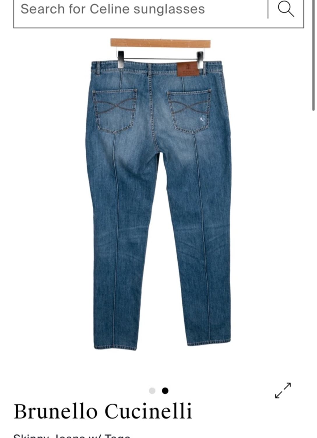 정품 56) 브루넬로 쿠치넬리 디스트로이 연청 청바지 상품이미지6