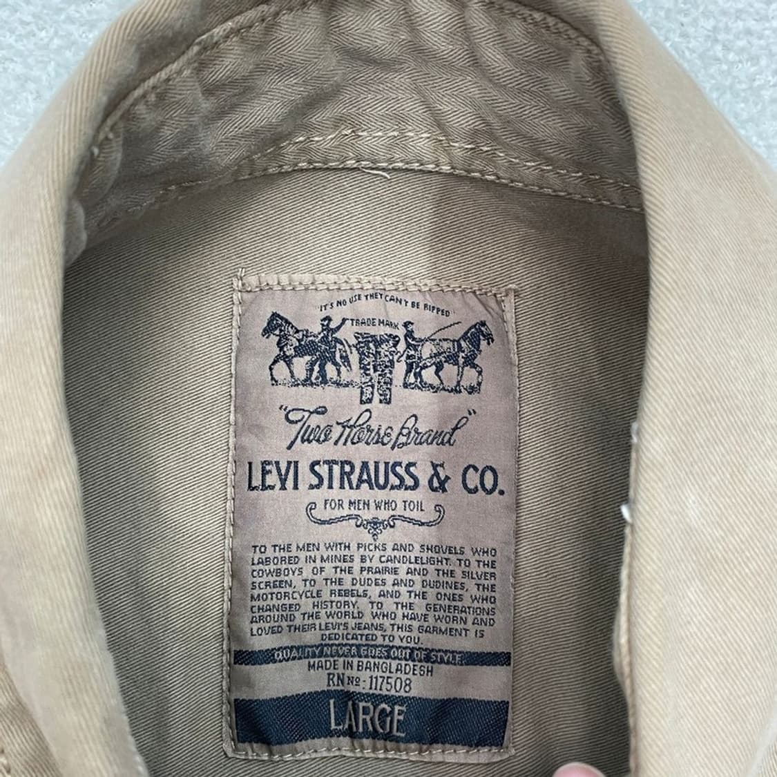 LEVI'S 코튼 자켓 베이지 L 상품이미지7