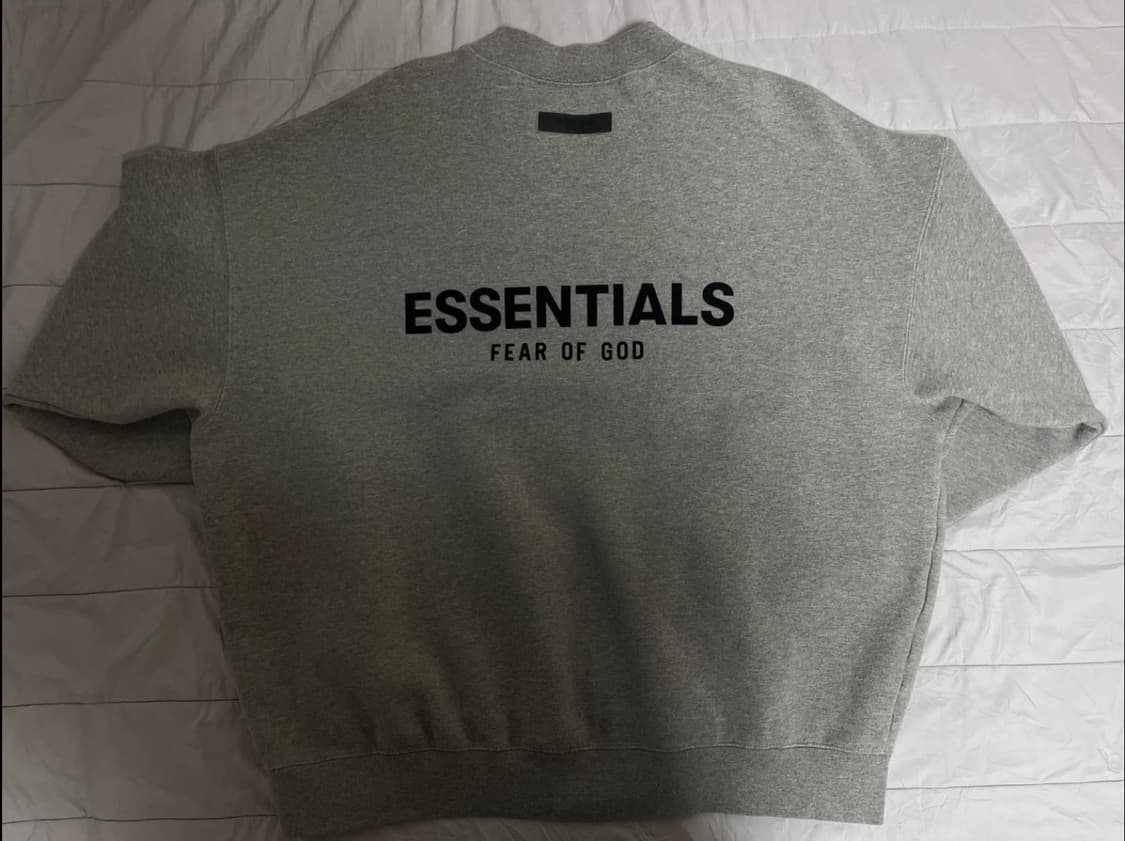 피오갓 에센셜 맨투맨 다크 오트밀 상품이미지2