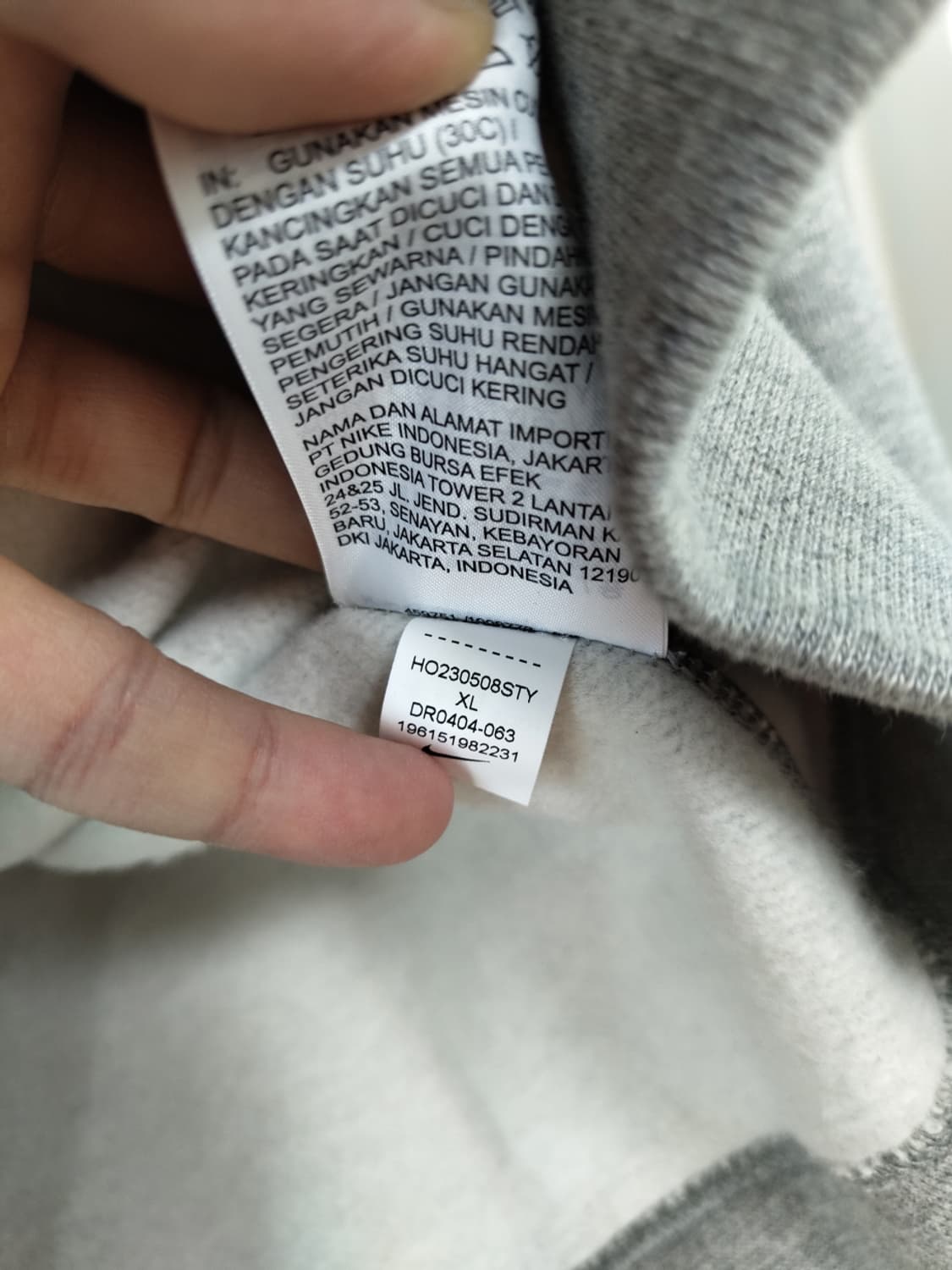 NIKE 솔로스우시 풀집 후디 (헤더그레이) XL 상품이미지5