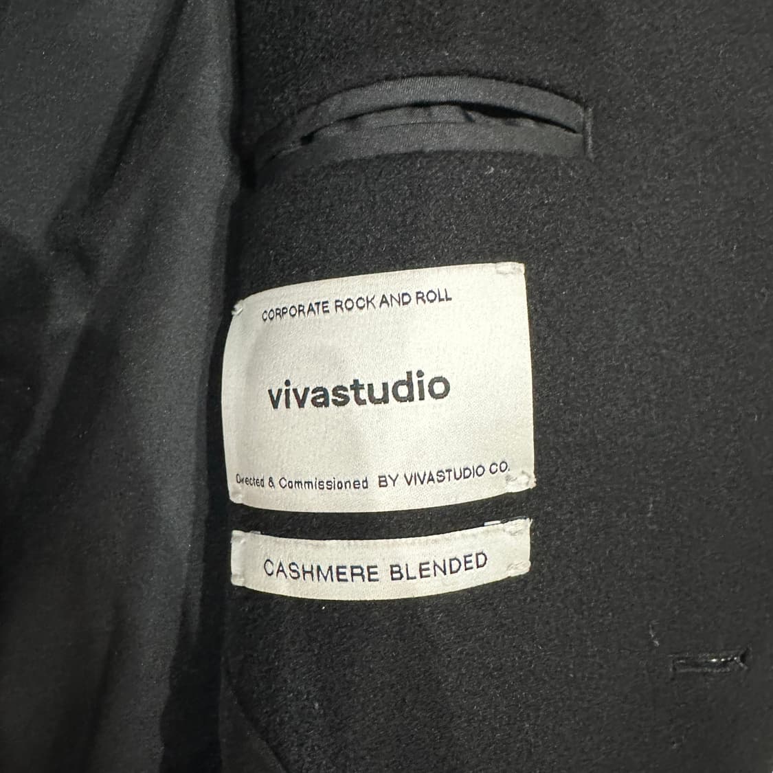 비바스튜디오 캐시미어 혼방 코트 M 상품이미지3