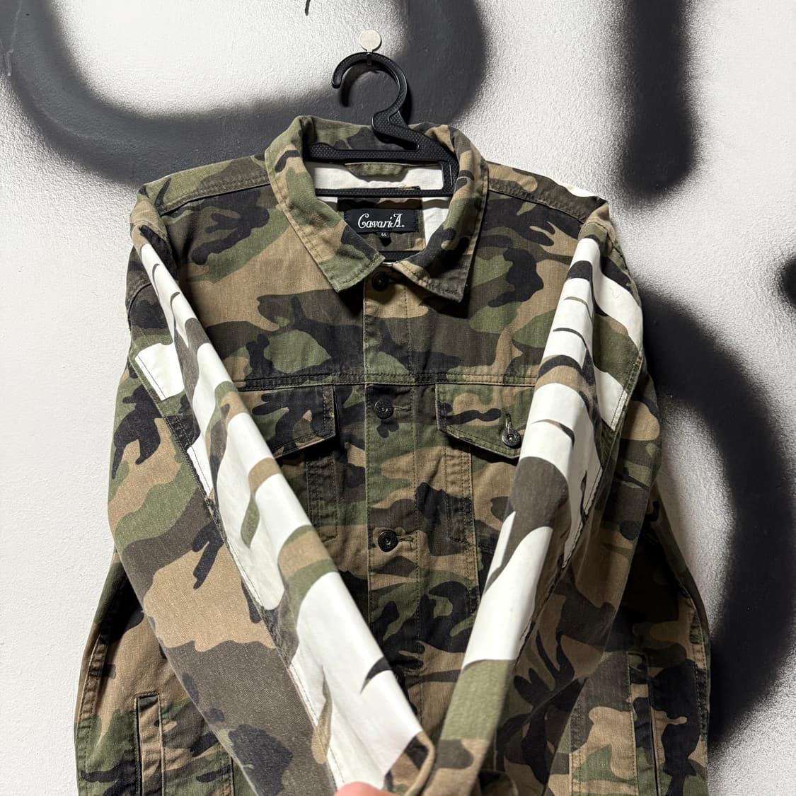 VTG 빈티지 밀리터리 카모 패턴 빅 레터링 자켓 상품이미지5