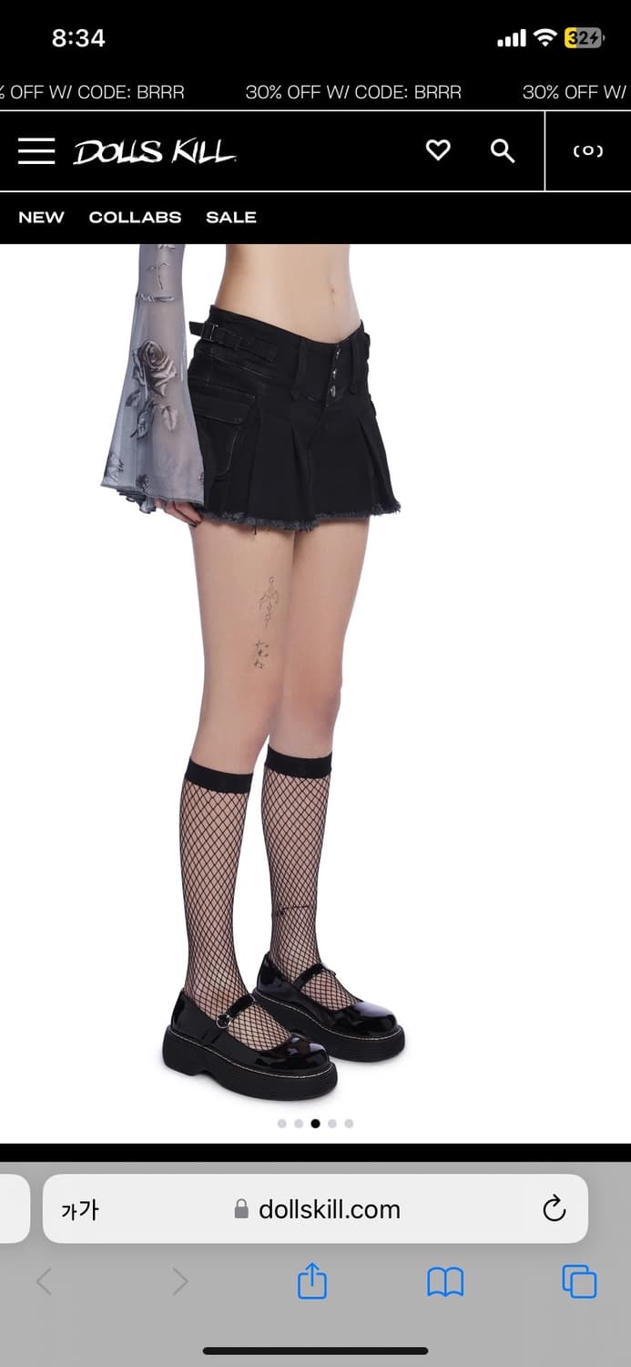 (택있는새상품) 에스파 지젤 착용 Dollskill 돌스킬 카고 스커트  상품이미지4