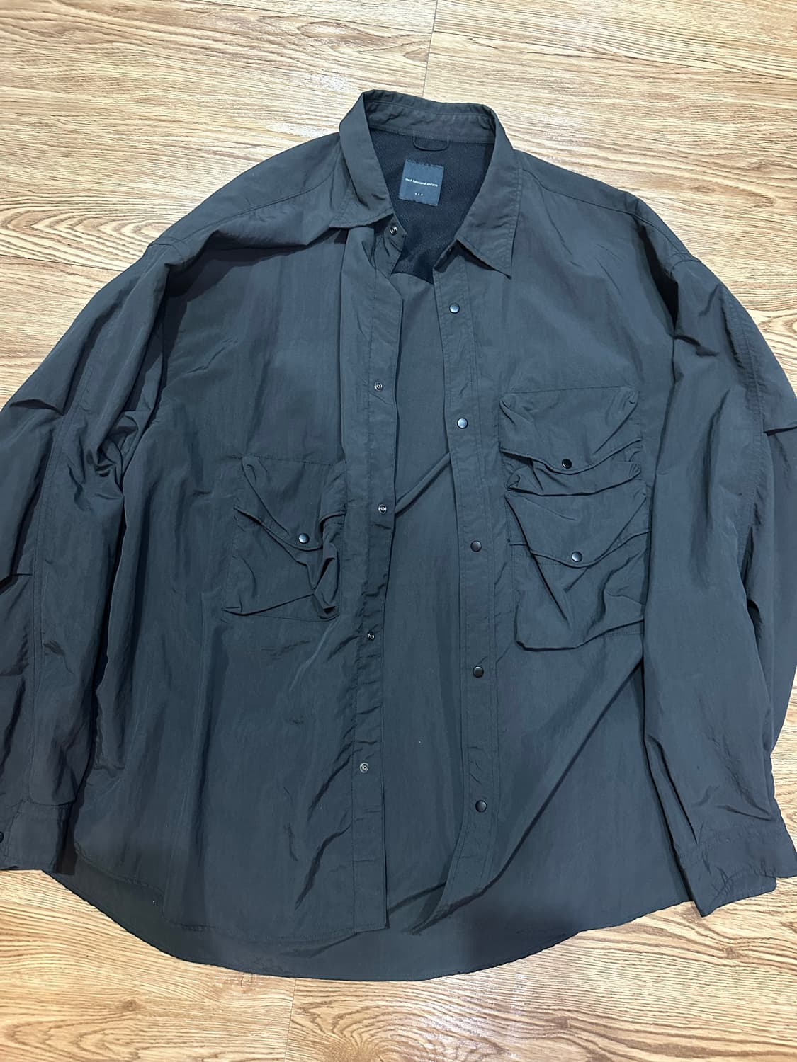 모이프 기어포켓 셔츠3사이즈 블랙 상품이미지1