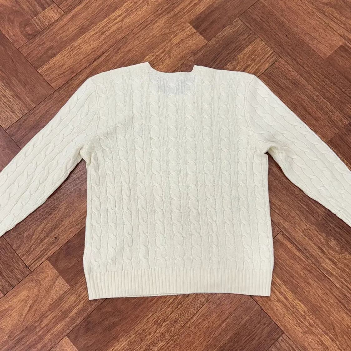 M(100) 폴로 랄프로렌 캐시미어 케이블 라운드 니트 상품이미지2