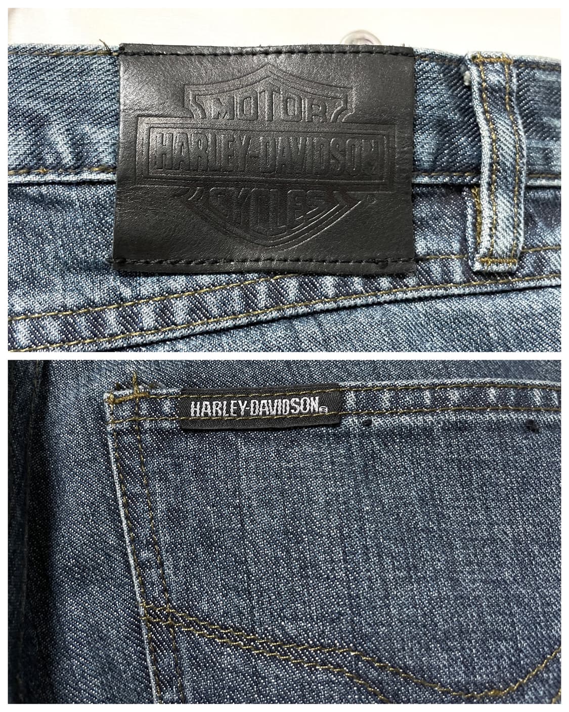 할리데이비슨 하이라이즈 레더패치 데님 팬츠 30 상품이미지6