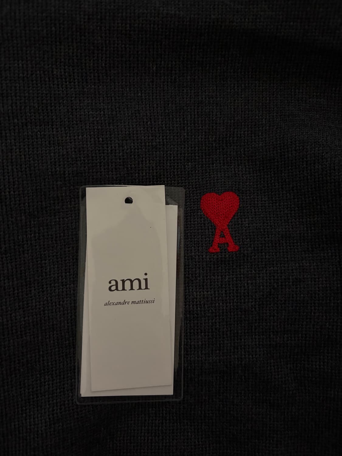 (택 포함) ami 넥폴라 터틀넥 스웨터 그레이 상품이미지5