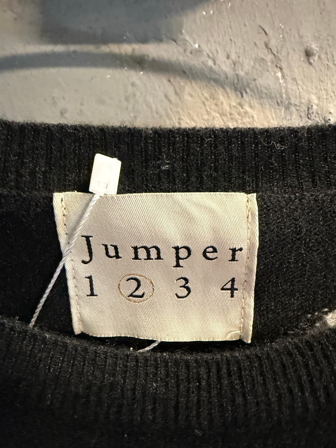 점퍼 JUMPER 1234 도트 패턴 캐시미어 니트 블랙 2 상품이미지5