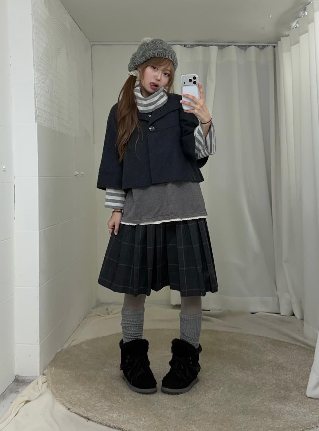 데일리 그레이 너드 니혼진 프레피 코디세트 상품이미지1