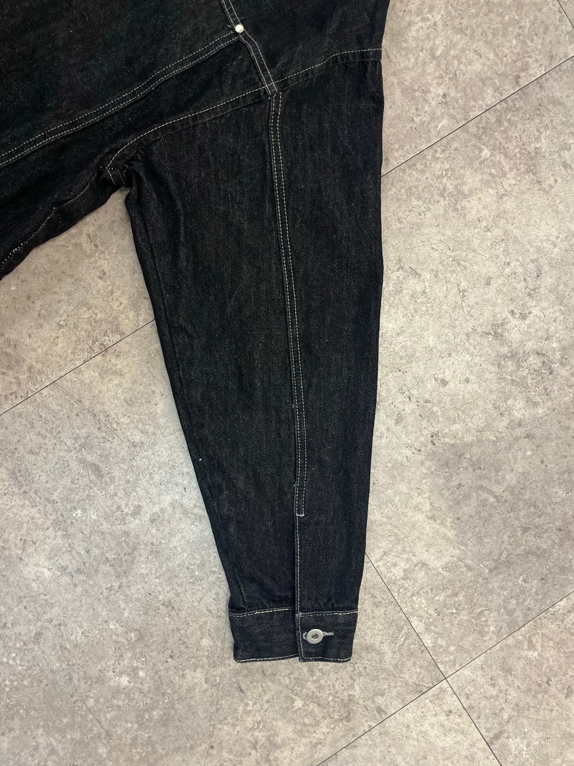 빈티지 흑청 데님 자켓 XL #csz4169 상품이미지10