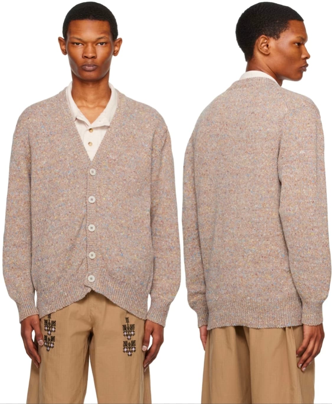 (착샷) 하울린 크리스탈 가디건 카멜 믹스 상품이미지9