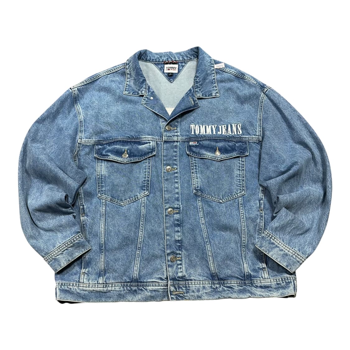 ✨ (바배) 타미 진스 오버핏 빅로고 트러커 데님 자켓  상품이미지2