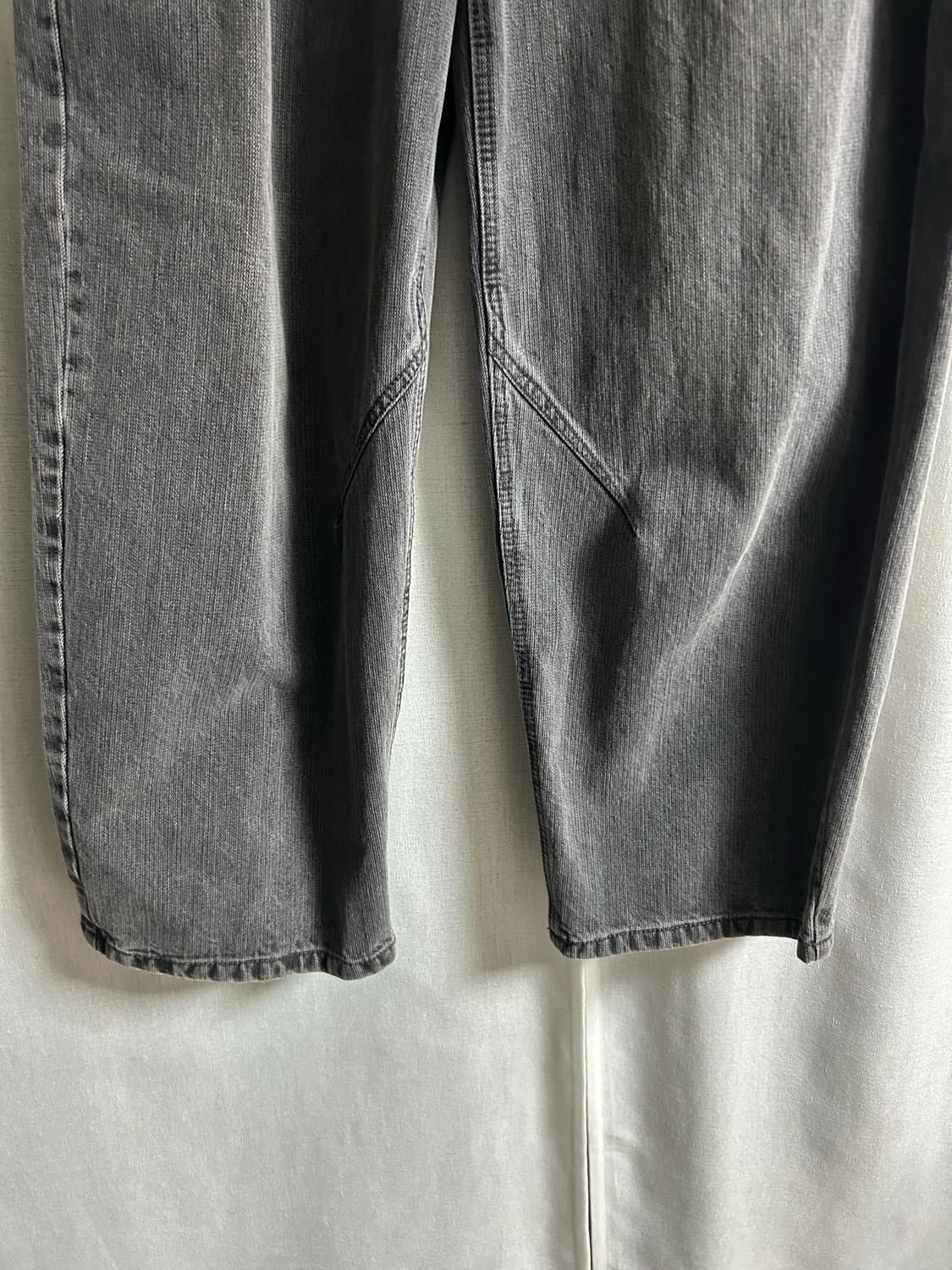 체인트윌 벌룬핏 데님 팬츠 WASHED BLACK L사이즈 상품이미지5