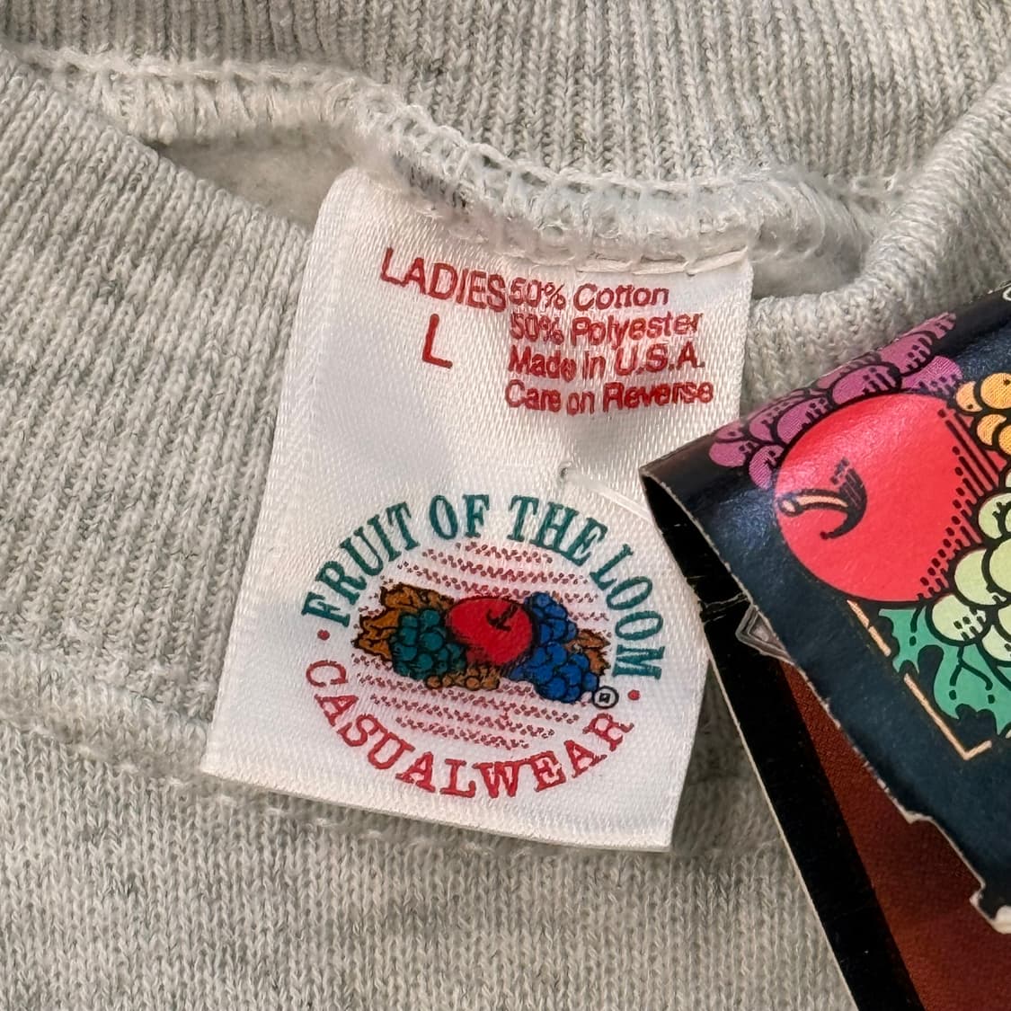 프룻오브더룸 맨투맨 90s 데드스탁 크루넥 스웻셔츠 USA 상품이미지5