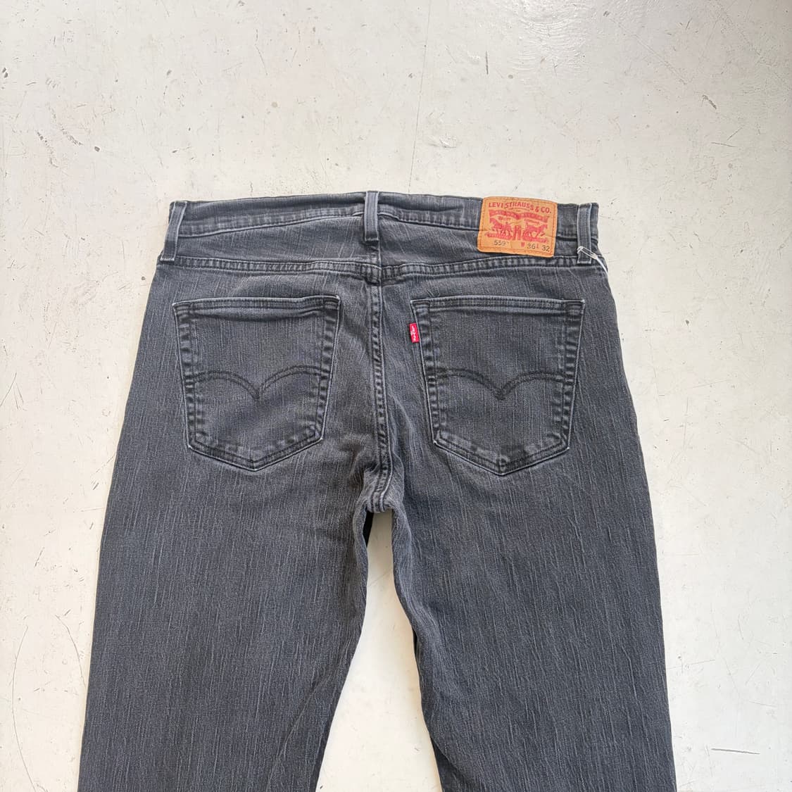 리바이스 559 빈티지 흑청 데님팬츠 36x32 상품이미지7