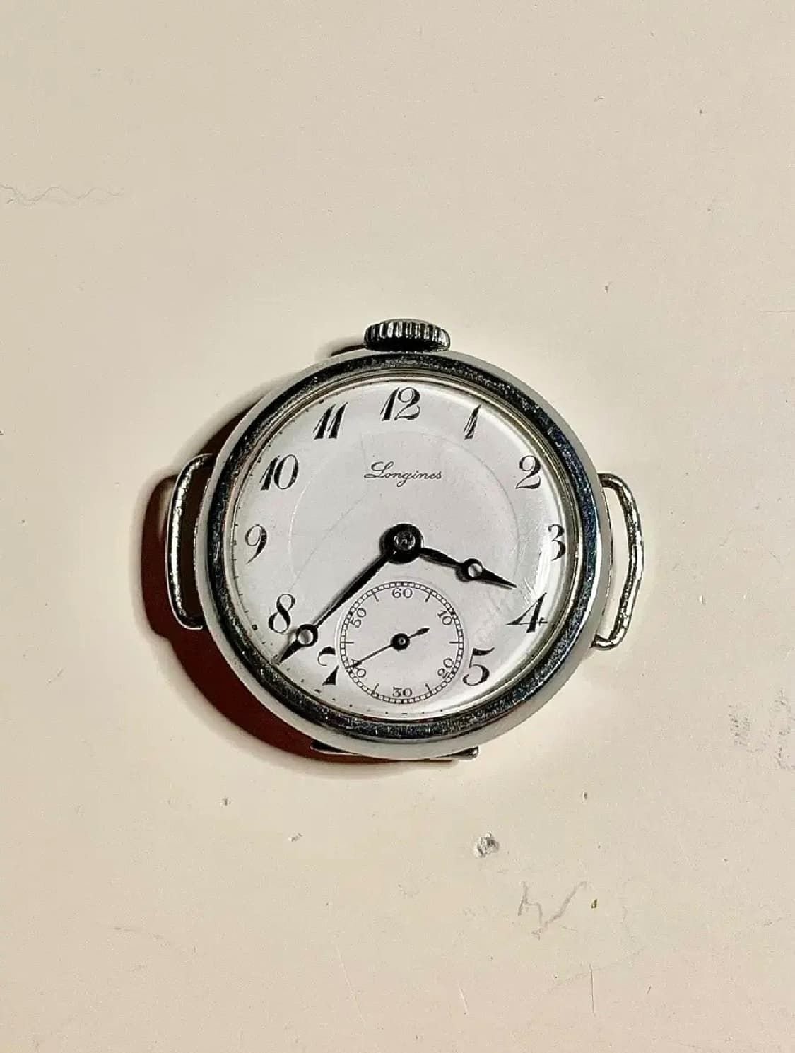 수리완료! 1920년대 론진 트렌치 워치 수동 시계 청침 빈티지 상품이미지7