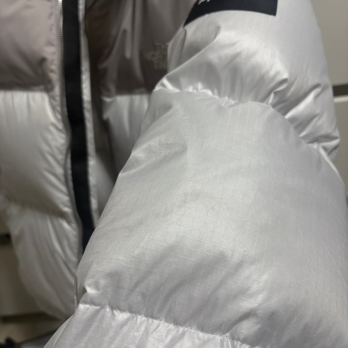 노스페이스 화이트라벨 눕시 패딩 아이스그레이M 상품이미지6