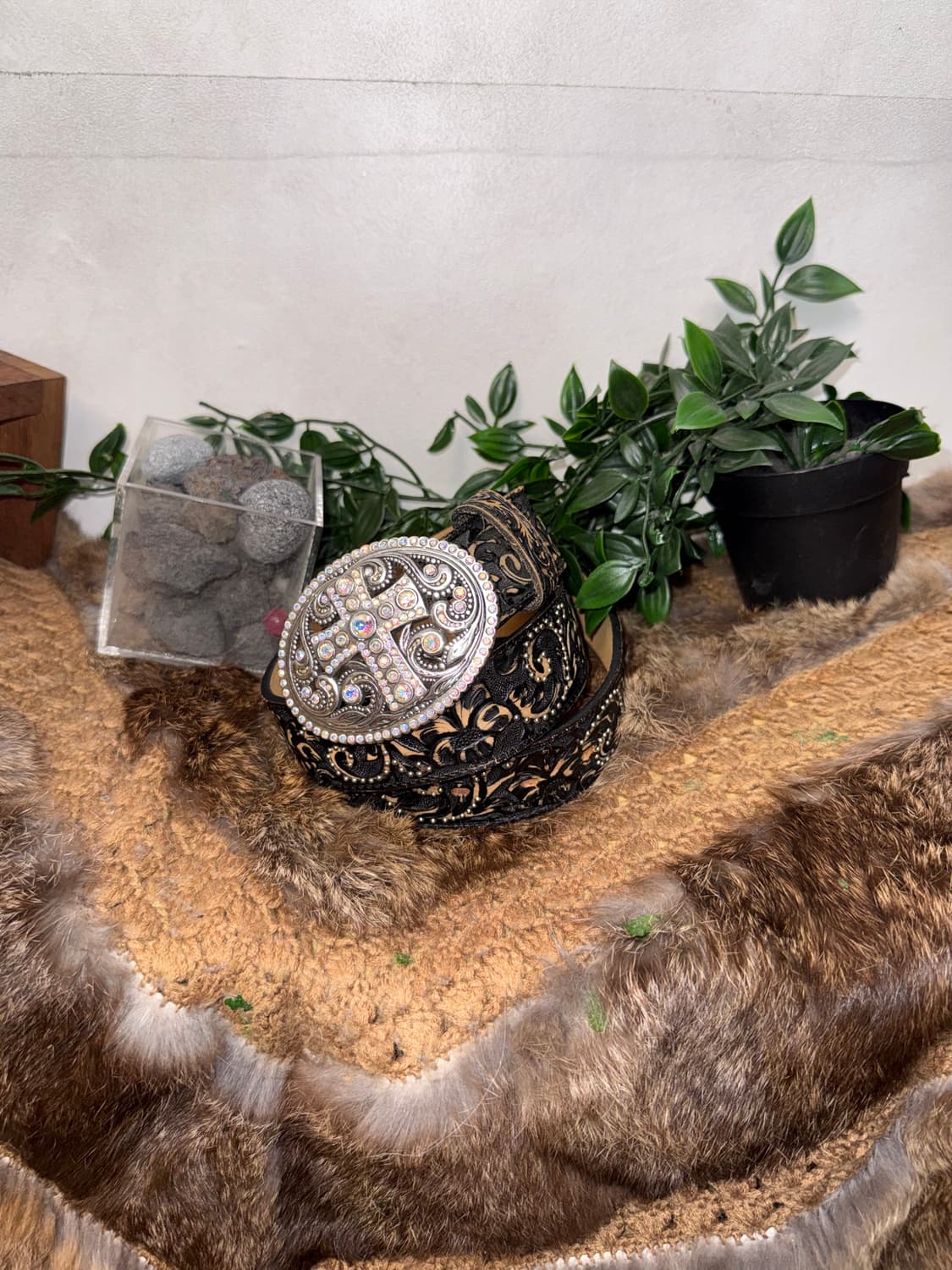 Bold oriental cubic cross buckle belt 상품이미지1
