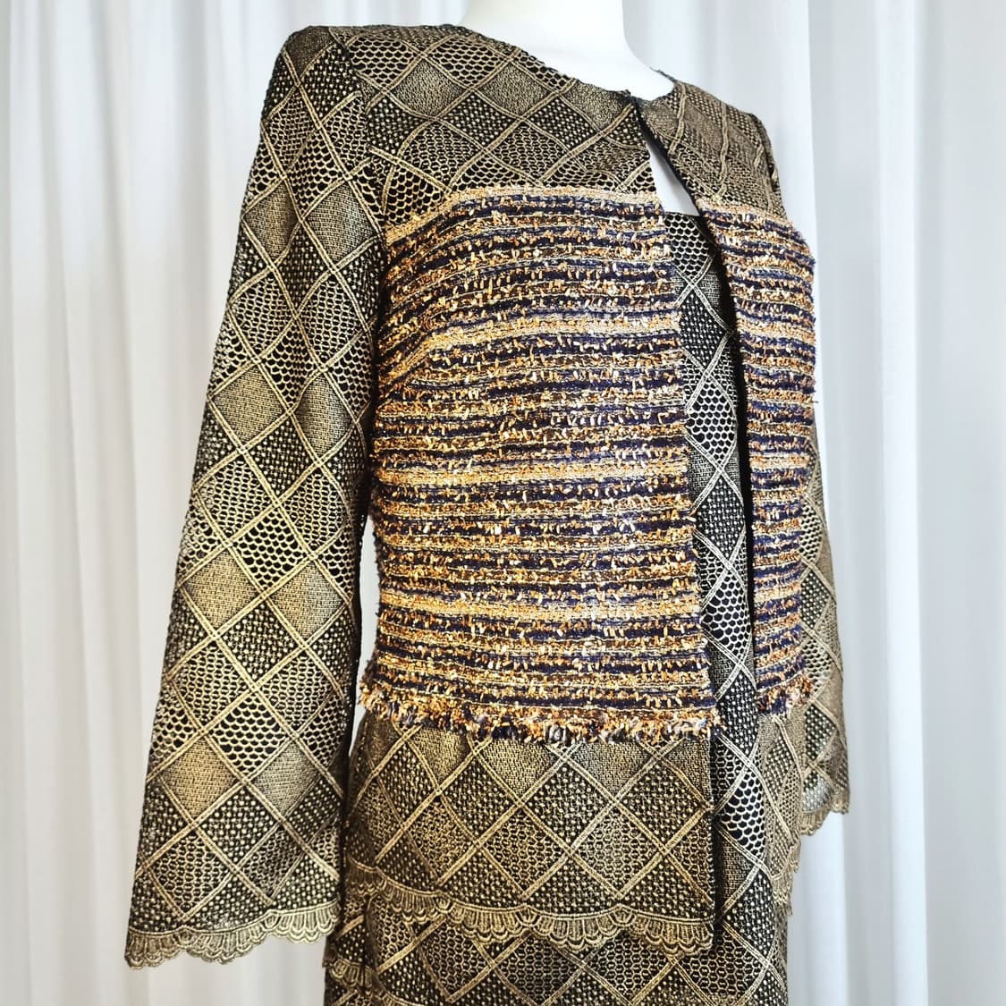 센죤 St.John 센존 금사 쓰리피스 셋업 (55)새상품/구매200중반 상품이미지2