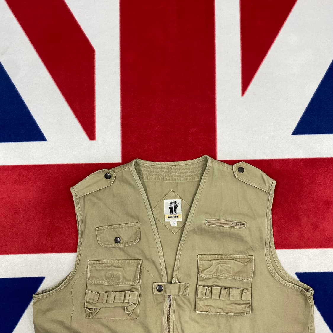 빈티지 헌팅 베스트 40 실측 XL -2XL  상품이미지3