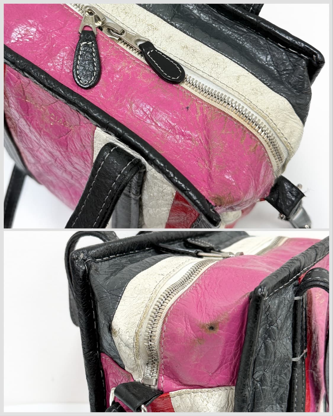 발렌시아가 스트라이프 바자 토트백  상품이미지8