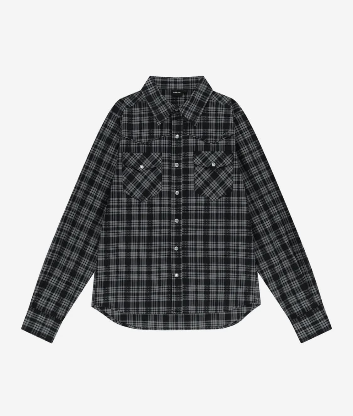 Western Check Shirts (Black) 상품이미지2