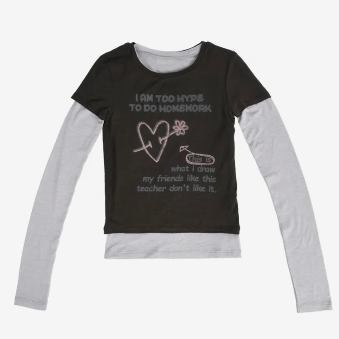 에이이에이이 aeae TOMBOY Layered L/S-[DARK BRO 상품이미지1