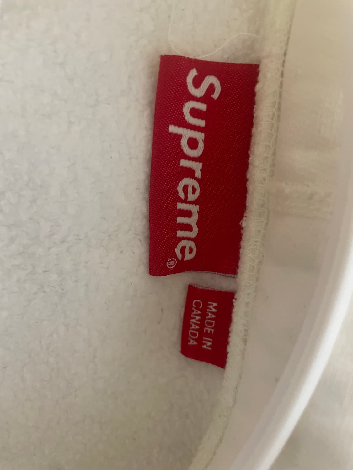 슈프림 박스로고 후드티 화이트 상품이미지3