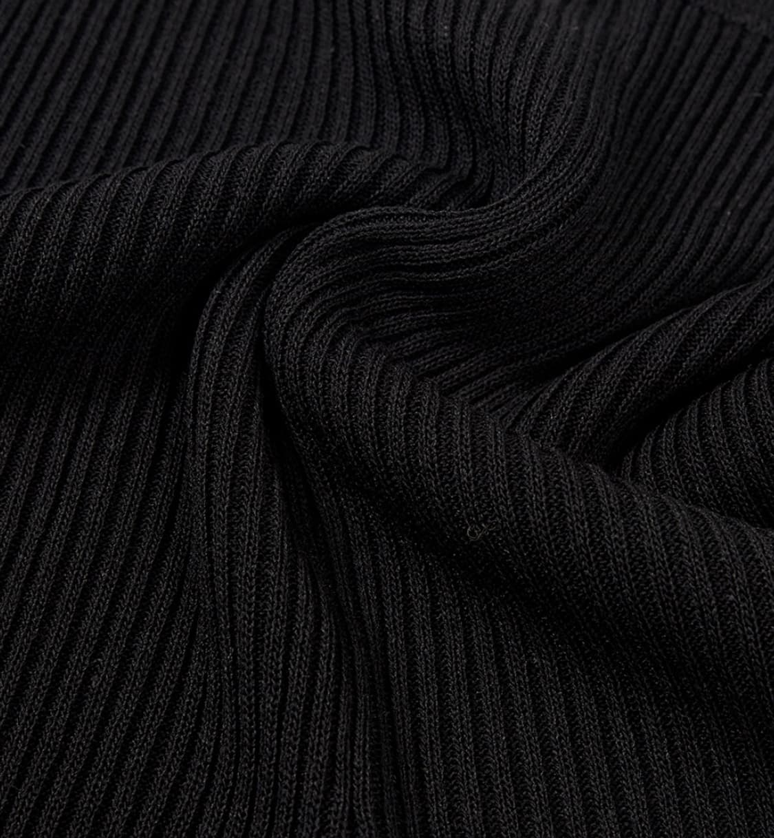 마지셔우드 레이어드 니트 팬츠 블랙 새상품 상품이미지4