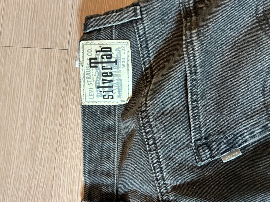 리바이스 실버탭 루즈핏 30사이즈 흑청 데님 상품이미지2