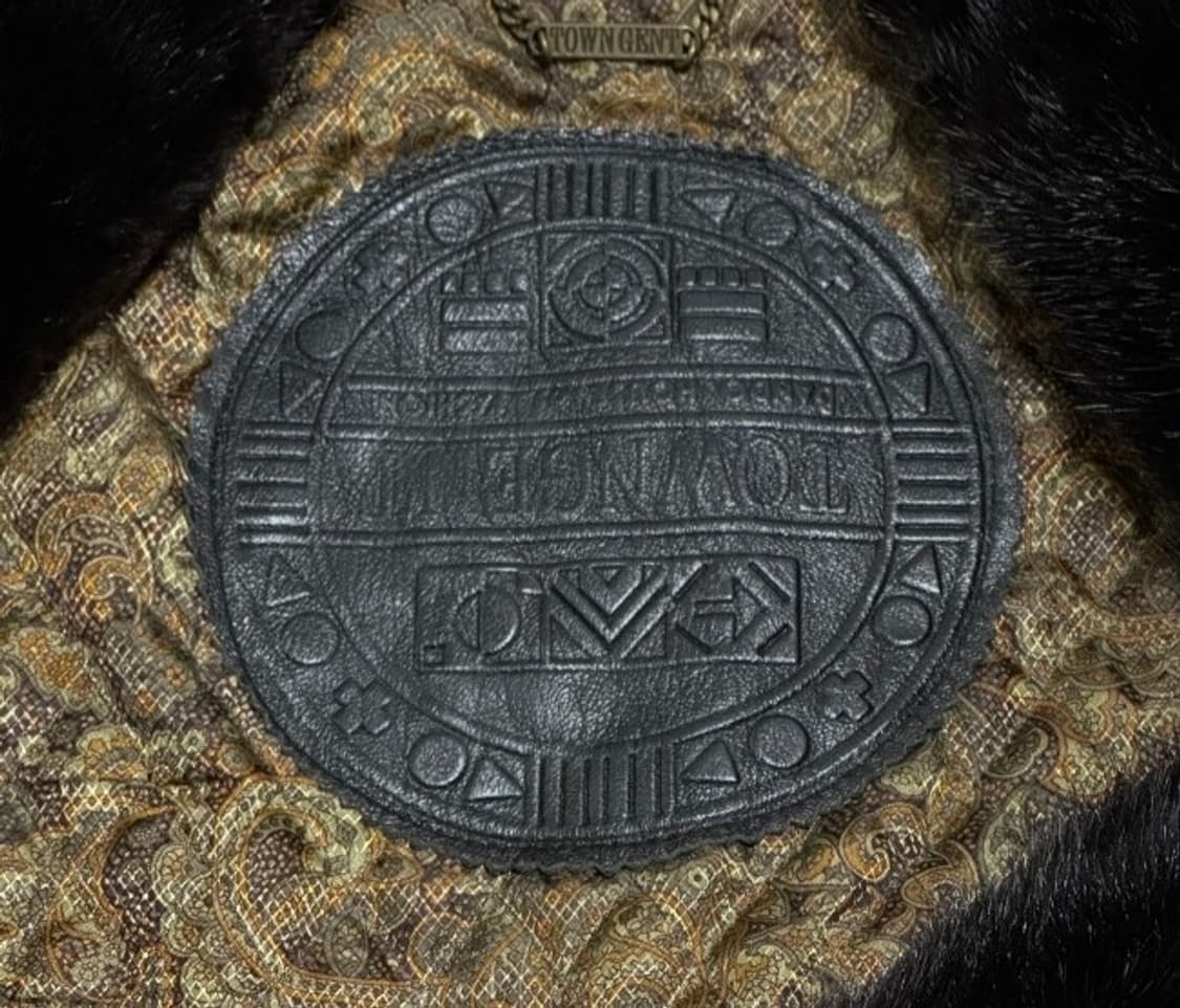 빈티지 가죽 퍼 카라 자켓 95/M 상품이미지3